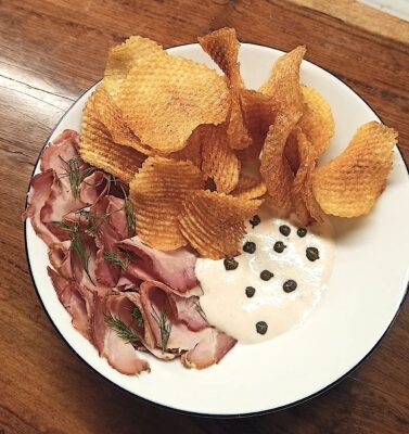 Tonnato de maiale en Picaron.Foto, Picarón.