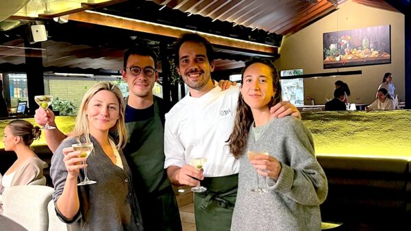 Camila Avellán, Felipe salas, Ángel de Sousa y Ana Lobato. Clara