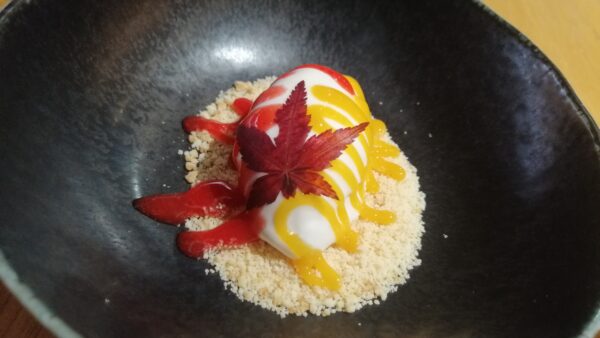 Helado de queso ahumado
