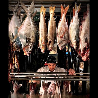 Pescados madurando en Ajo Negro.