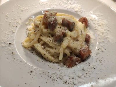 Spaghettoni alla carbonara de Roscioli