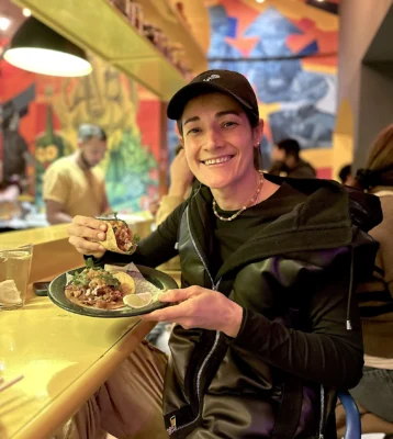 Cecilia López es la responssble de la cocina de Grabeat. Foto, R. Rojas.