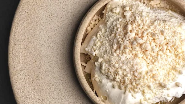 Helado de leche de cabra. Kurt Schmidt en 99 Restaurante