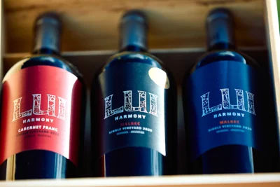Cabernet Franc y Malbec de la línea Harmony.