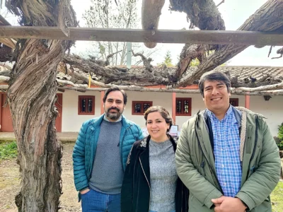 Alejandro Caceres, Irinia Díaz y Nilo Mejía.