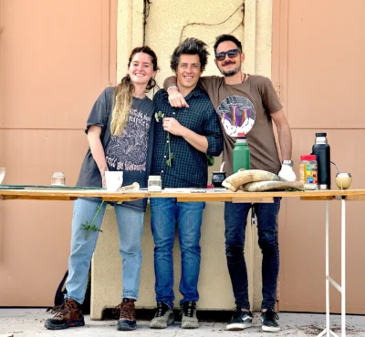 Lucia García, Facundo Bonamaizón y Damian Caruso.