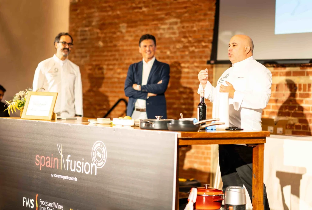 Danny Lledó durante la ponencia sobre el pescado de Aquanaria