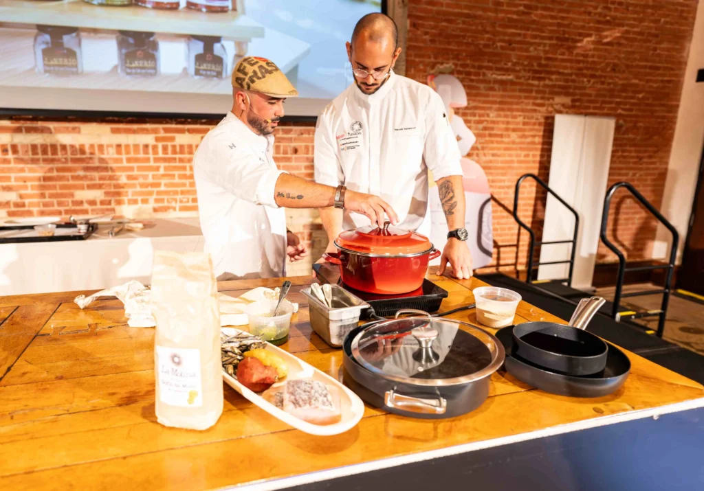 Yeray Gil y Nauzet Betancort llevaron la cocina lanzaroteña al escenario de Spain Fusion 2024