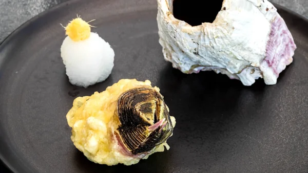 Picorocos en tempura. Pancha Echeverría en Naoki