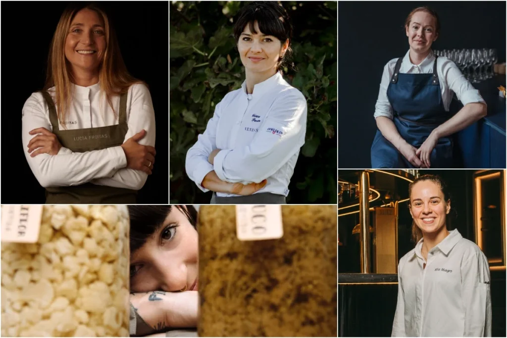 Lucía Freitas, Chiara Pavan, Roberta Hall McCarron, Iris Jordán y Rita Magro