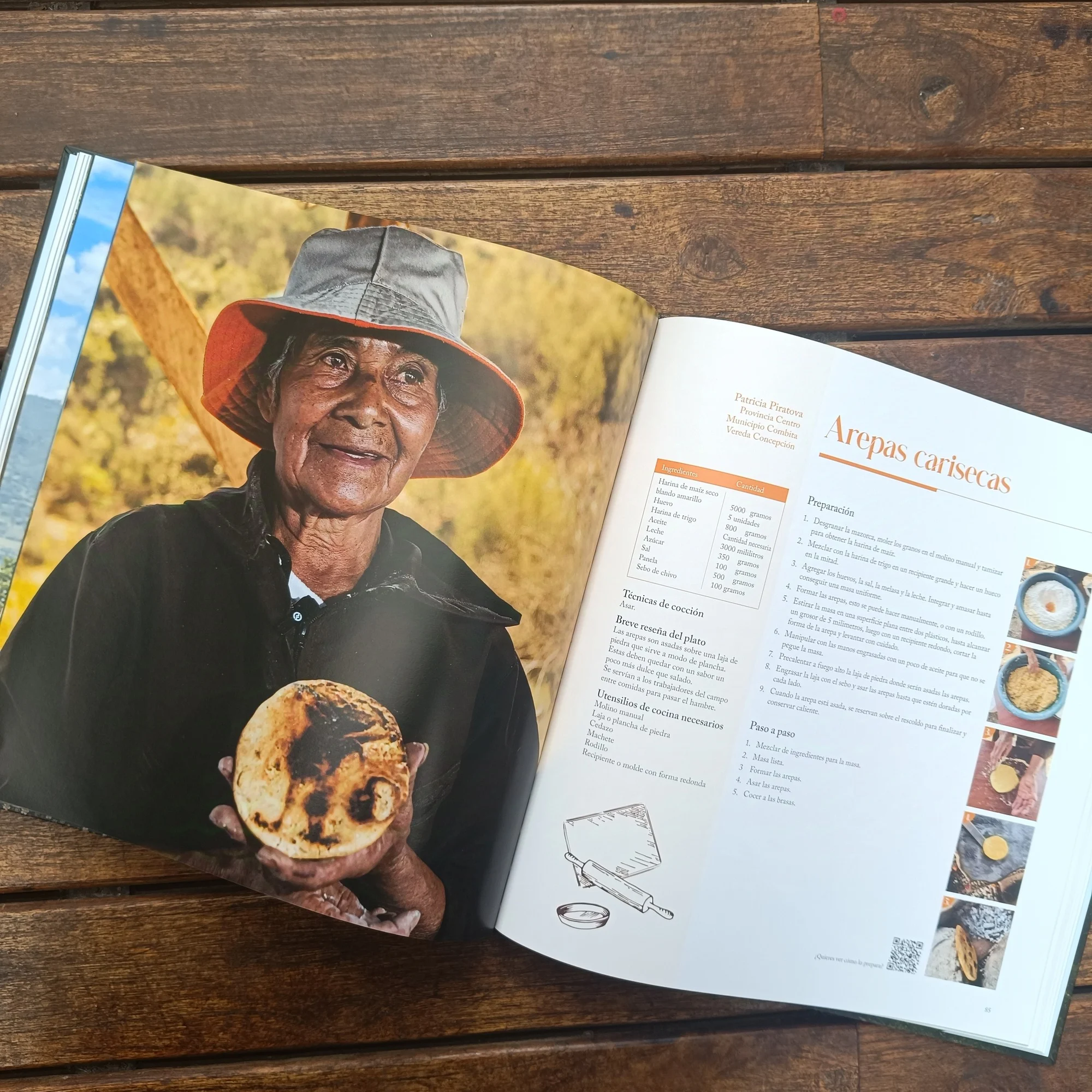 La imagen muestra la cuidada edición del libro, con hermosas fotografías