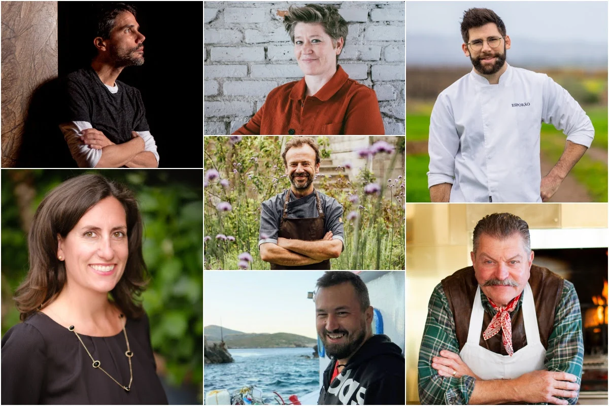 Virgilio Martínez, Linsey Gallagher, Elise Botiveau, Nacho Manzano, Matija Babić, Carlos Teixeira y Dario Cecchino