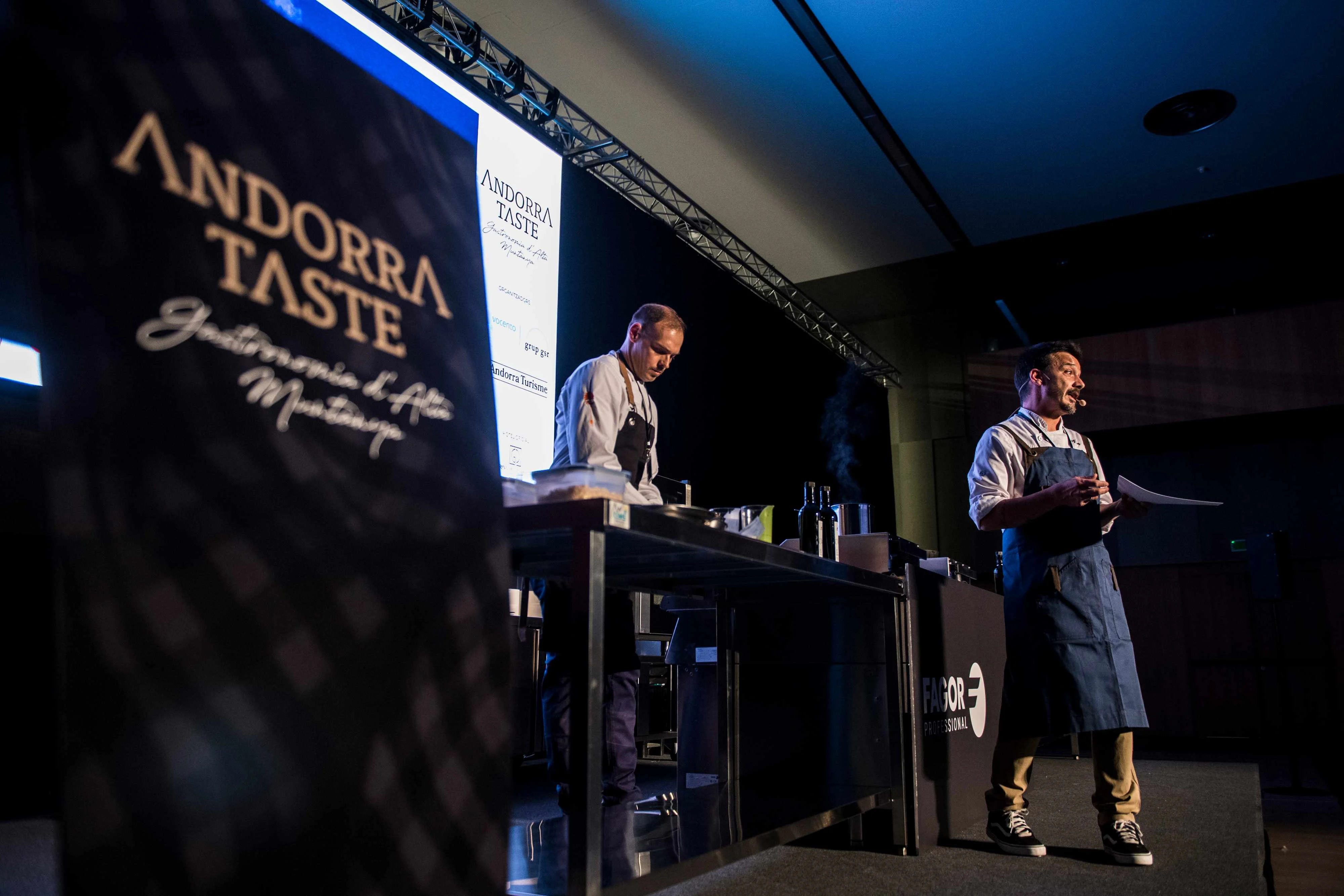 Diego Herrero, de Vidocq, cocinando en Andorra Taste