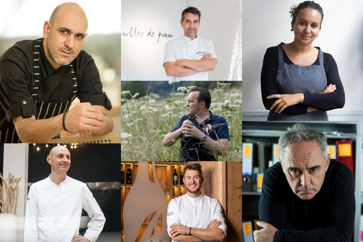 Luis Alberto Lera, Stéphane Tournié, Javier Olleros, Emmanuel Renault, Maximilian Stock, Zineb Hattan y Ferran Adrià.
