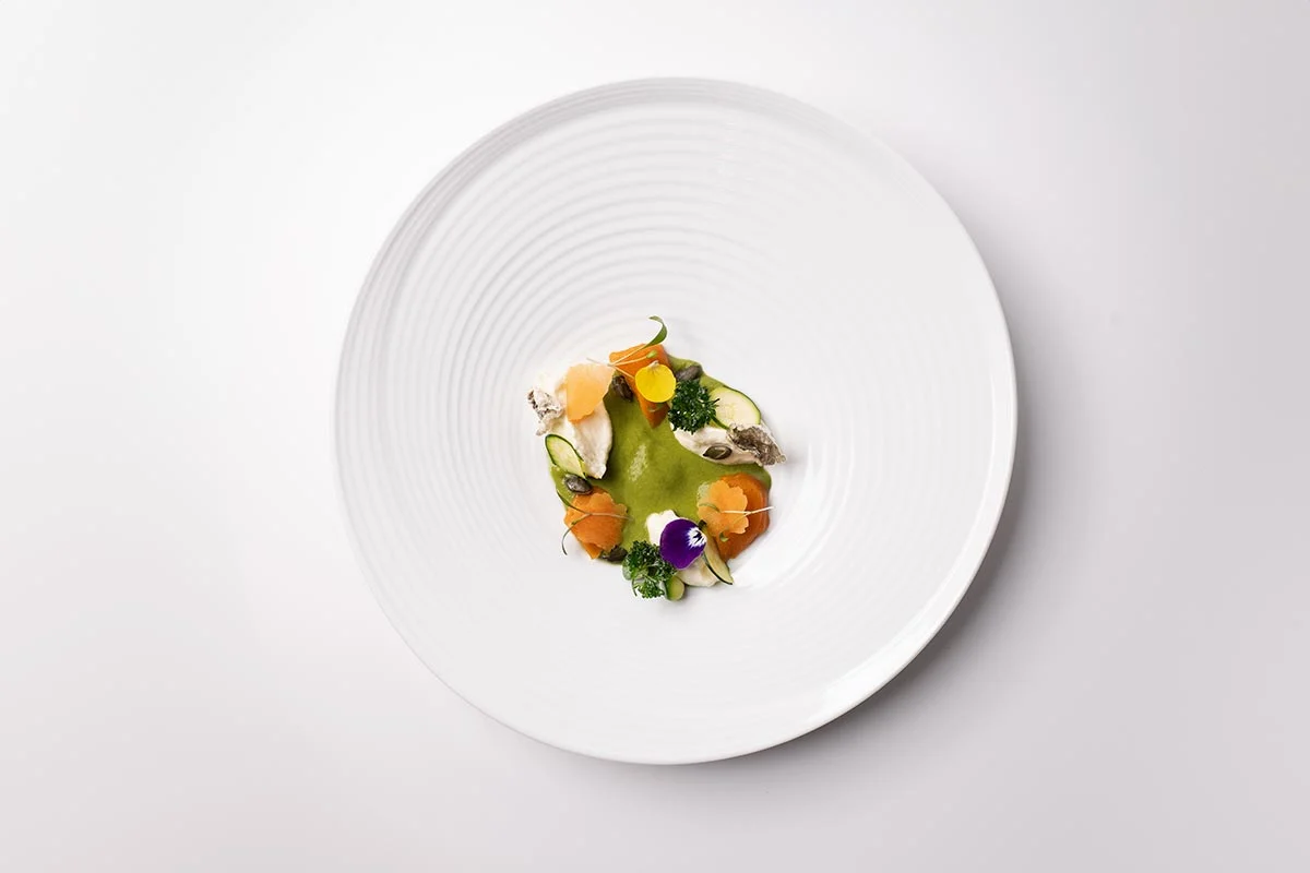 Bacalao con mole verde, uno de los platos del menú de primavera
