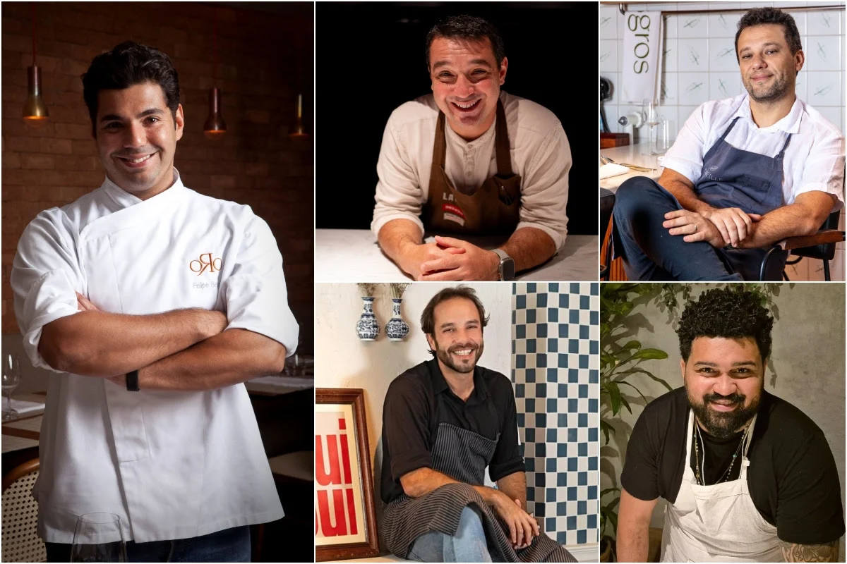 Felipe Bronze, Rafa Costa e Silva, Thomas Troisgrois, Elisa Schramm y Danilo Parah