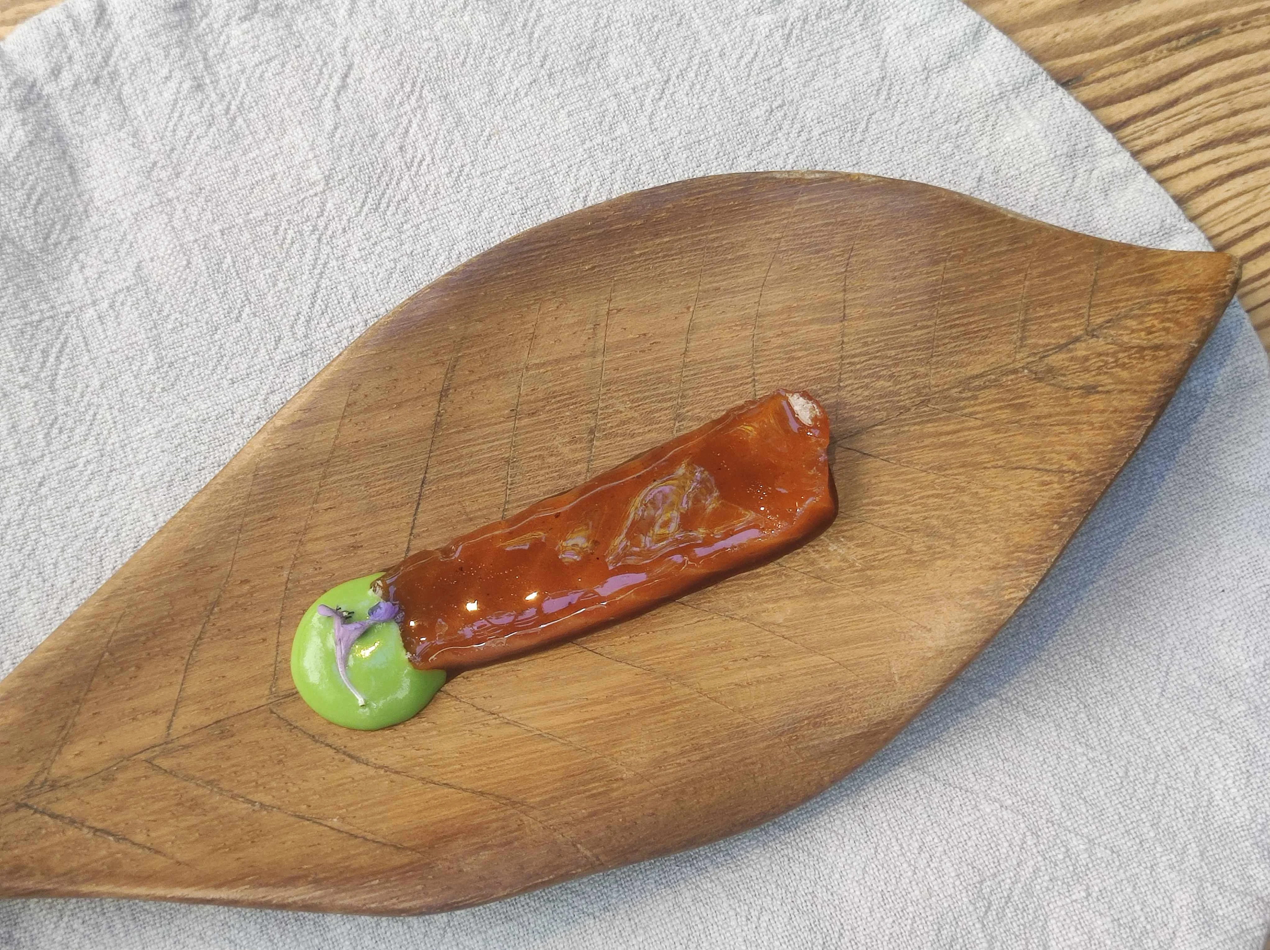 Trucha, berros y champiñón