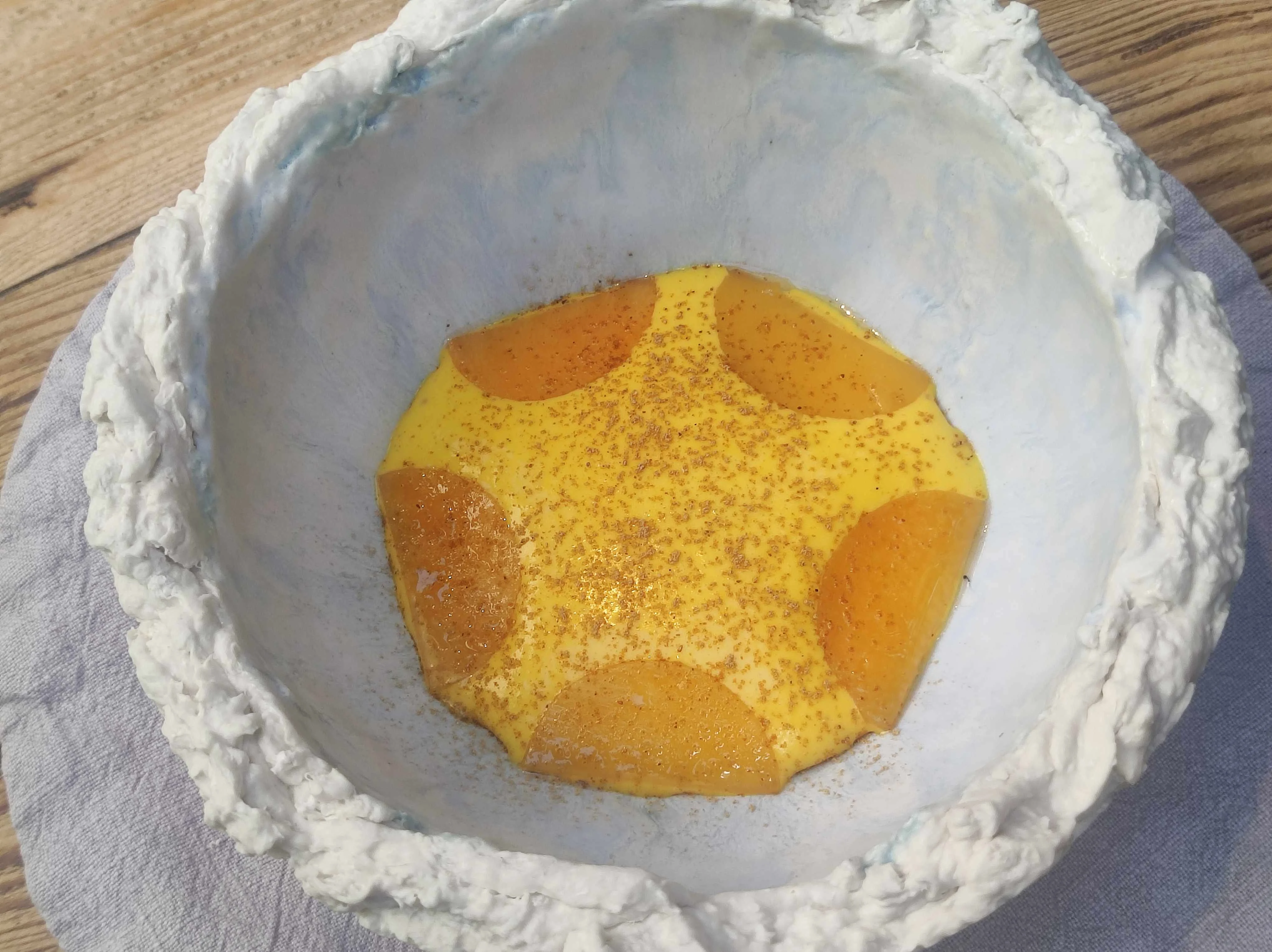 Rebozuelo, mantequilla y azafrán