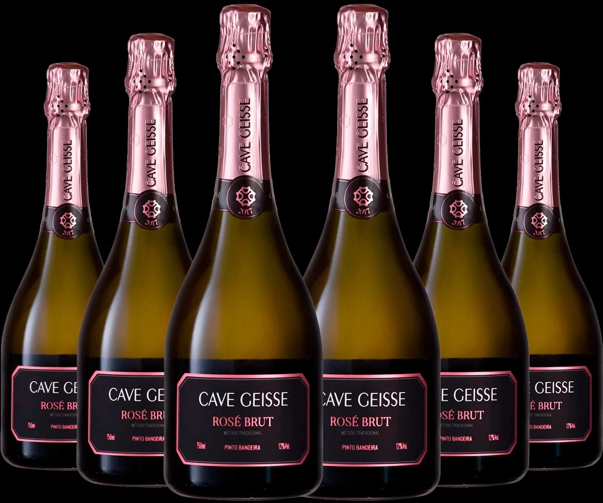 Muestrario de botellas de espumoso brasileño