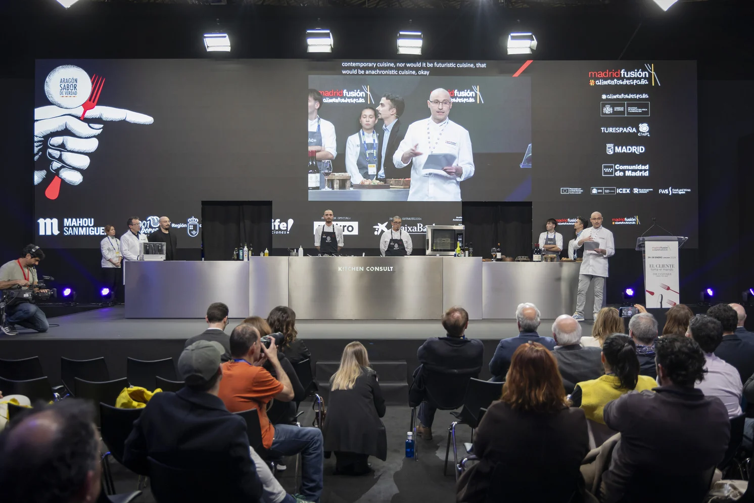 Cristian Palacio (Gente Rara) en el escenario del auditorio de Madrid Fusión 2026