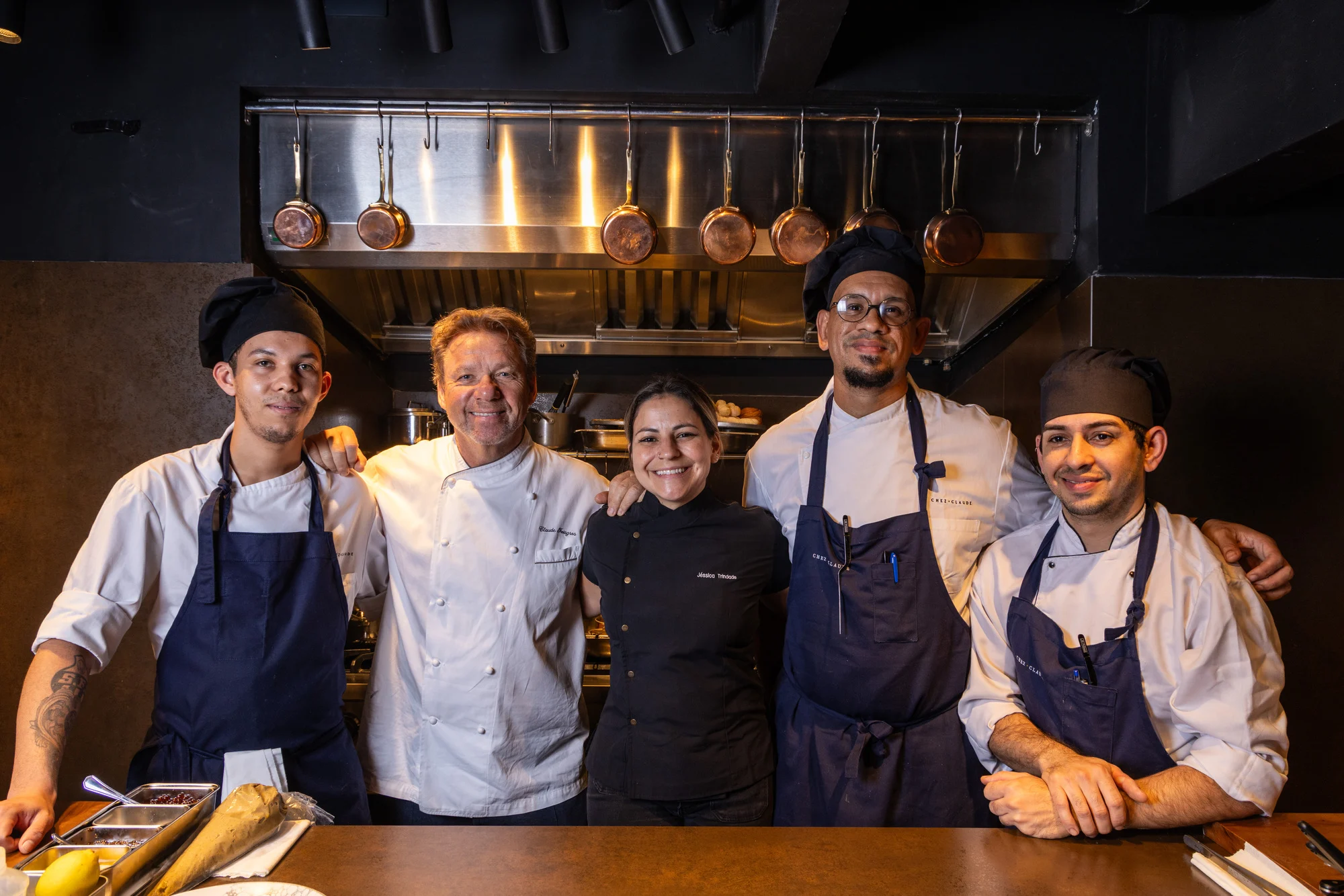El equipo del restaurante Madame Olympe.