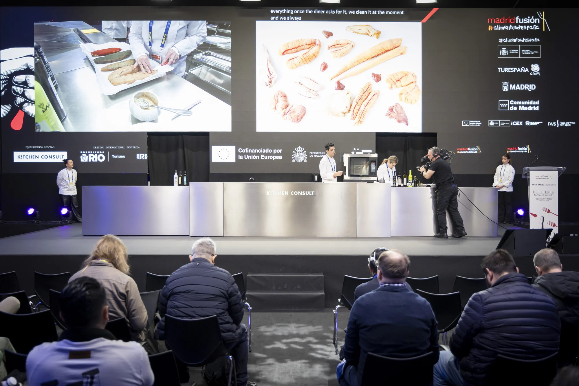 Pablo Sánchez, de Los Marinos, en el escenario de Madrid Fusión