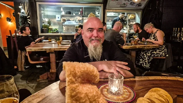 El chef Joan Bagur, en el restaurante Oaxaca