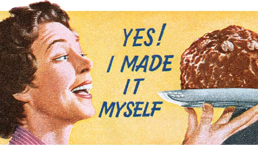 publicidad de preparados para bizcochos Dr Puff, años 30