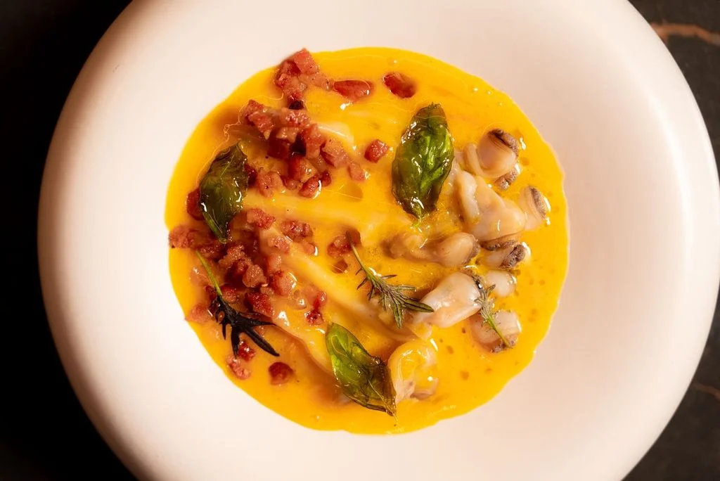 Carbonara de navajas