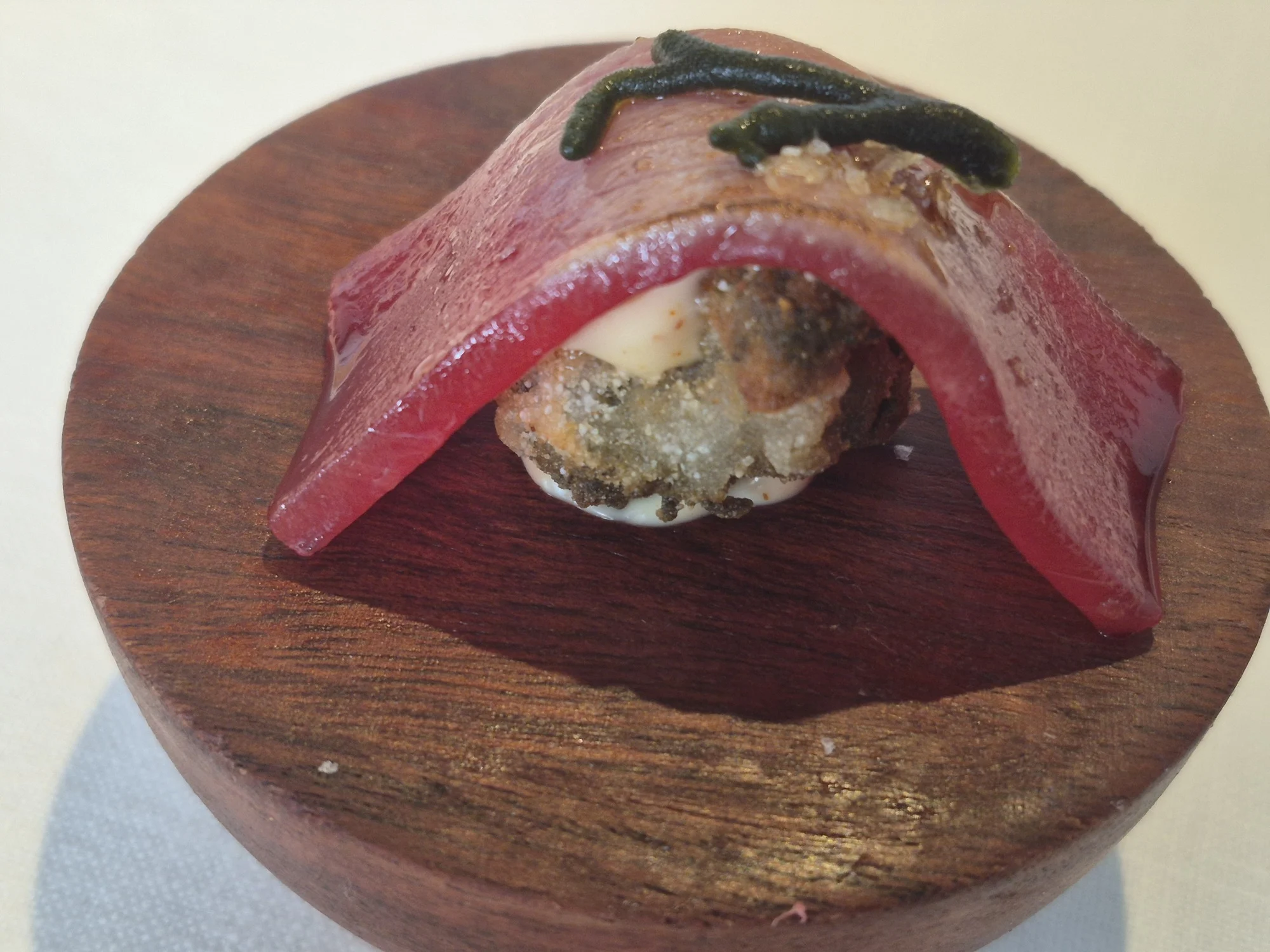 El Campero. Nigiri de ortiguilla, akami y ramallo de mar