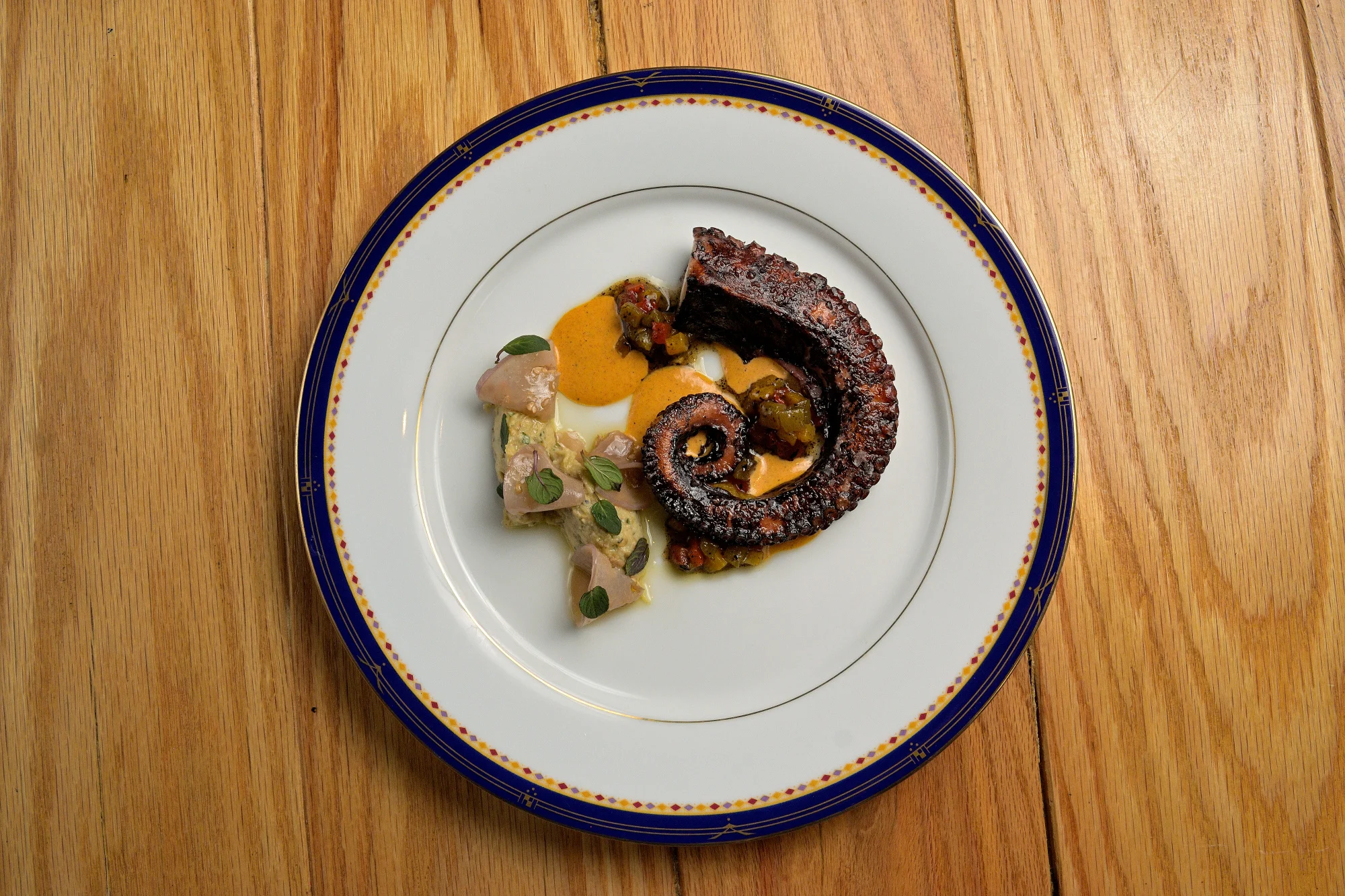 Galea, Ciudad de México, pulpo y berenjena.