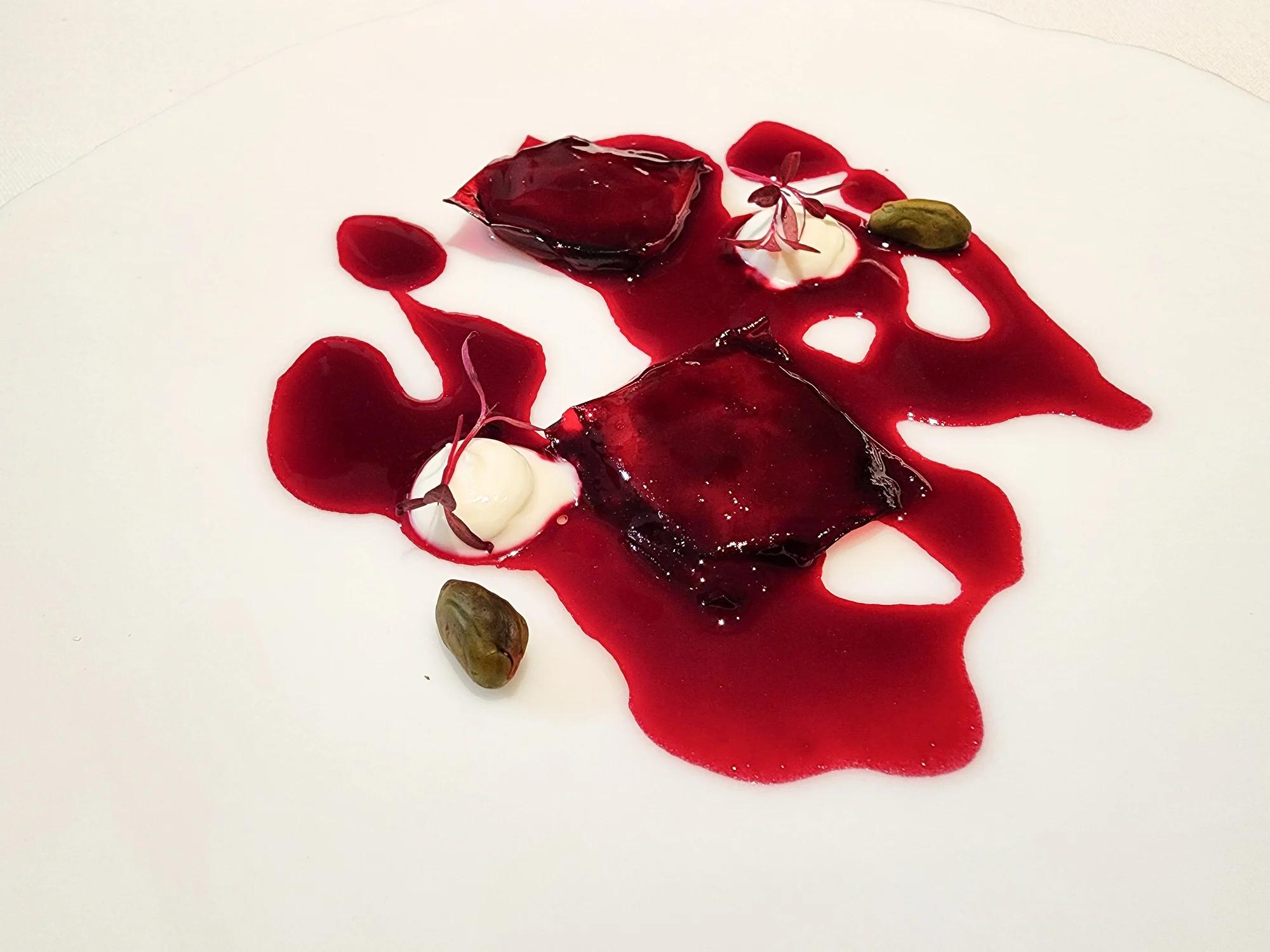 Disfrutar 2026. Ravioli de remolacha