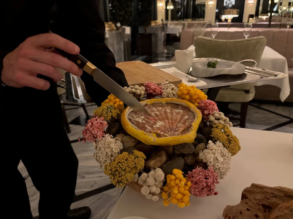 Vieira asada en su concha