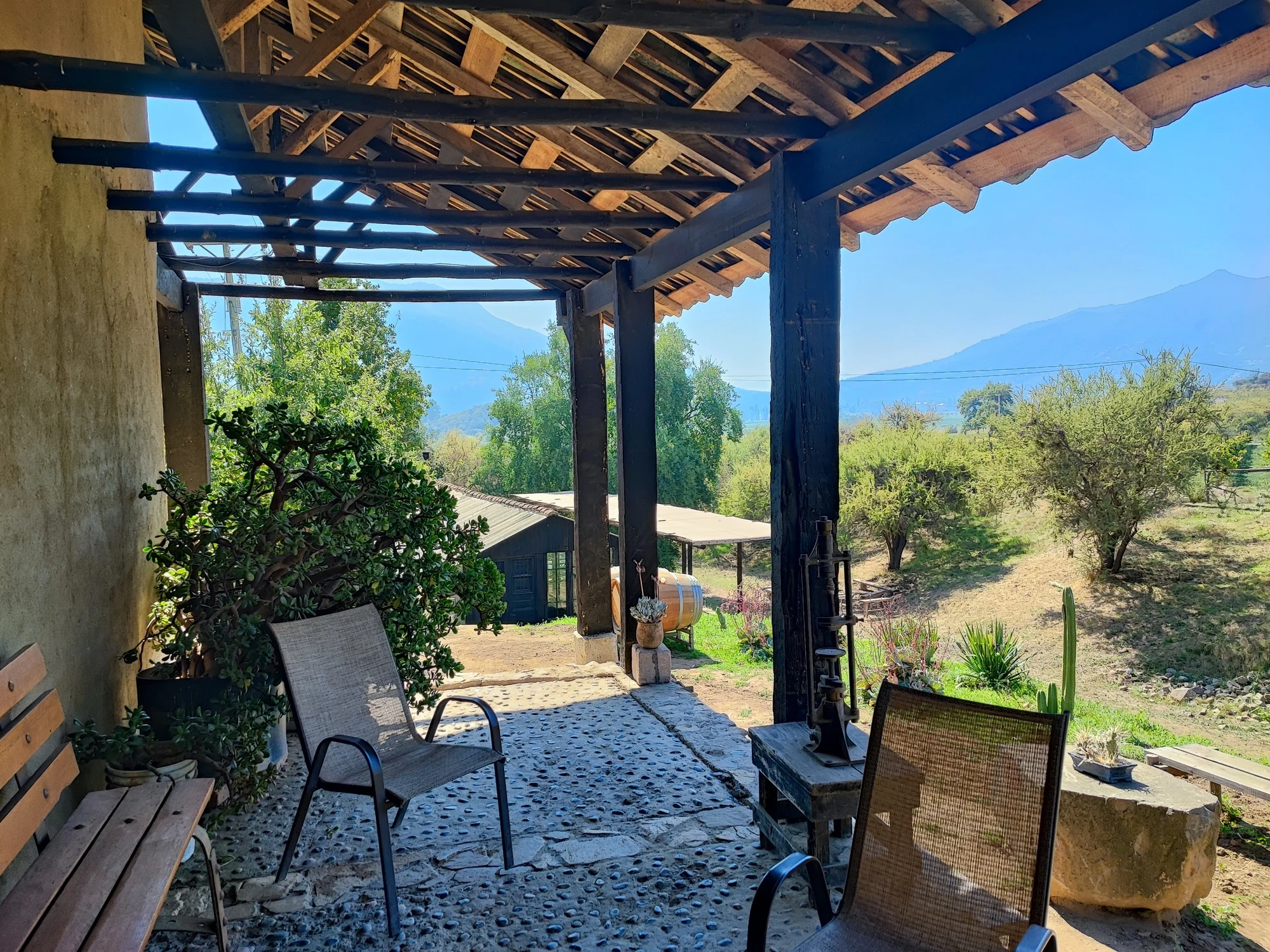 La casa de degustación de Clos de Luz.