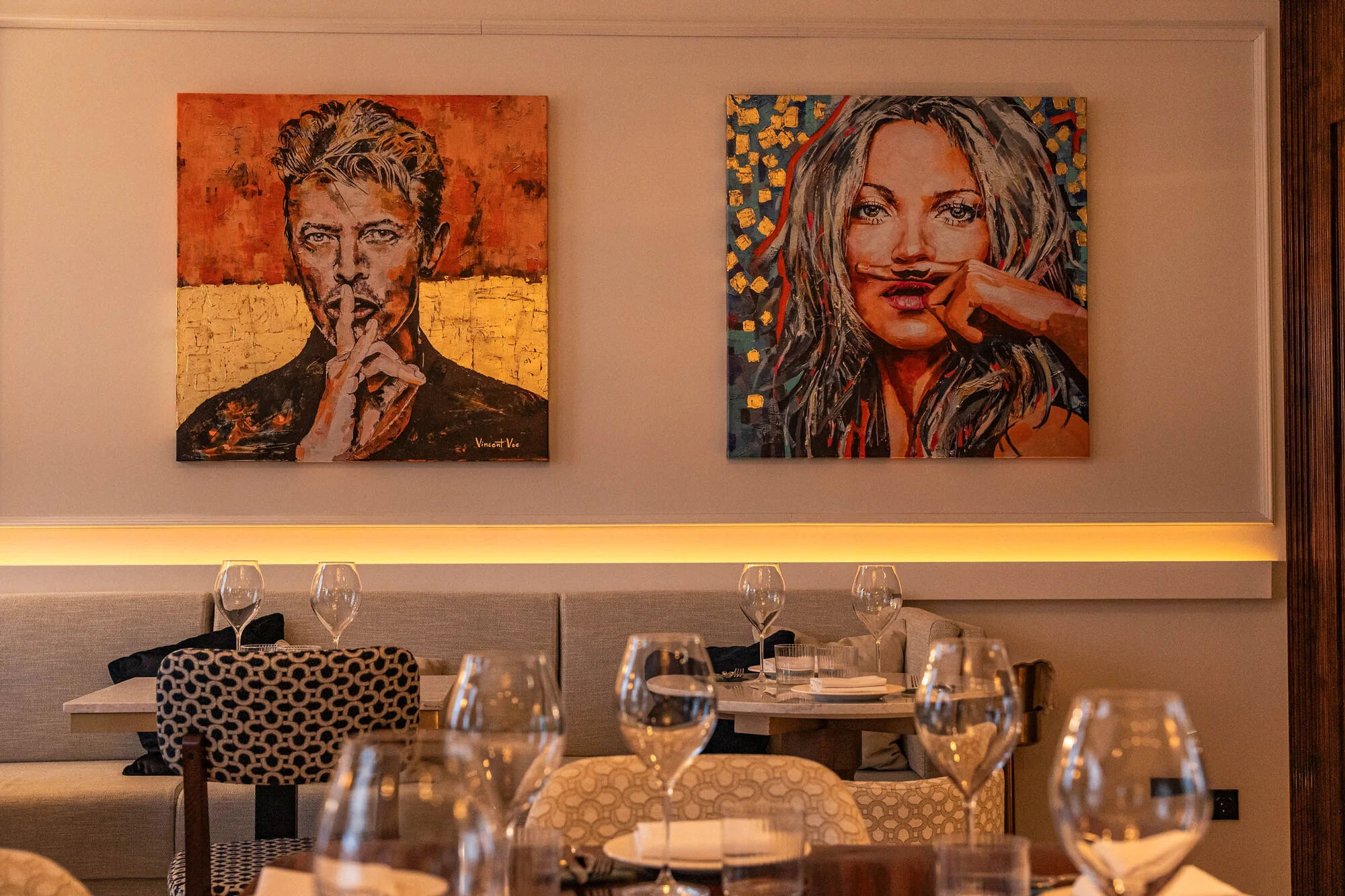 David Bowie y Kate Moss presiden la sala