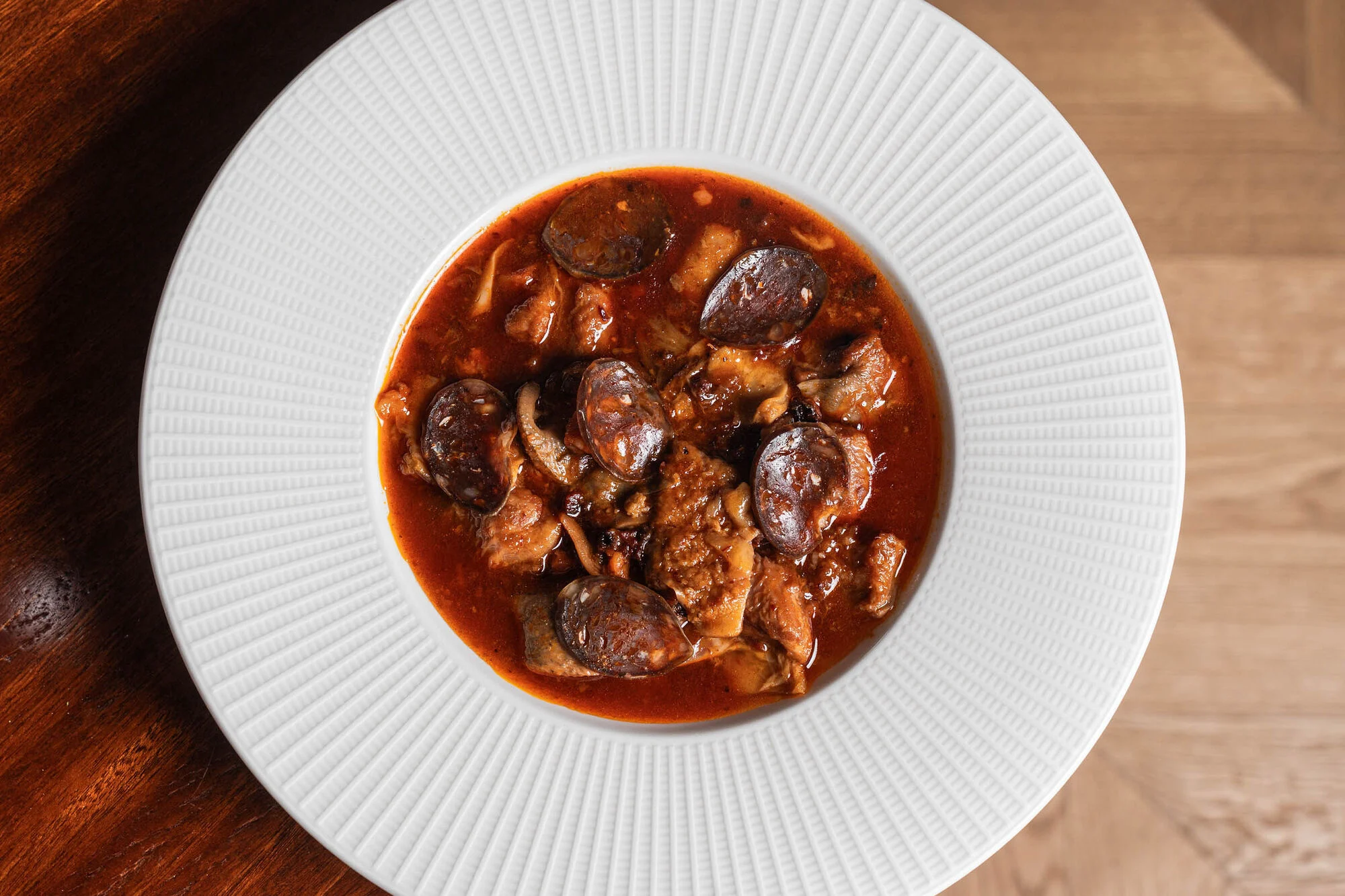 GranDuke. Guiso de callos y chorizo de ciervo