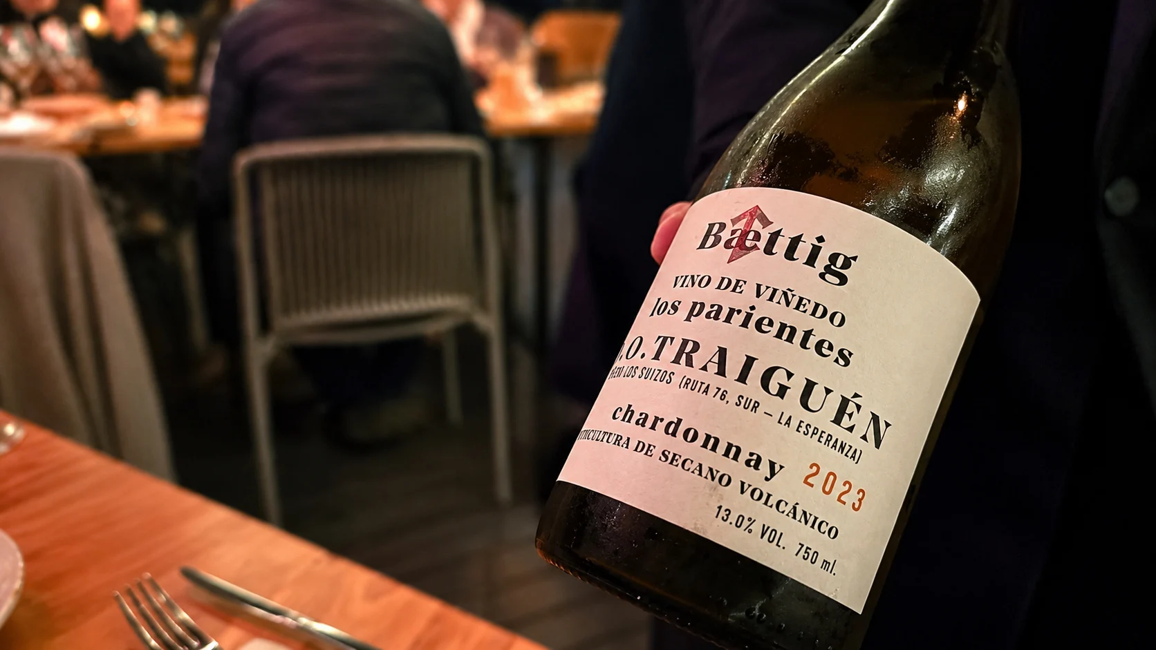 La pancora y el erizo. Vino blanco Chileno del Valle de Malleco, de suelos volcanicos.