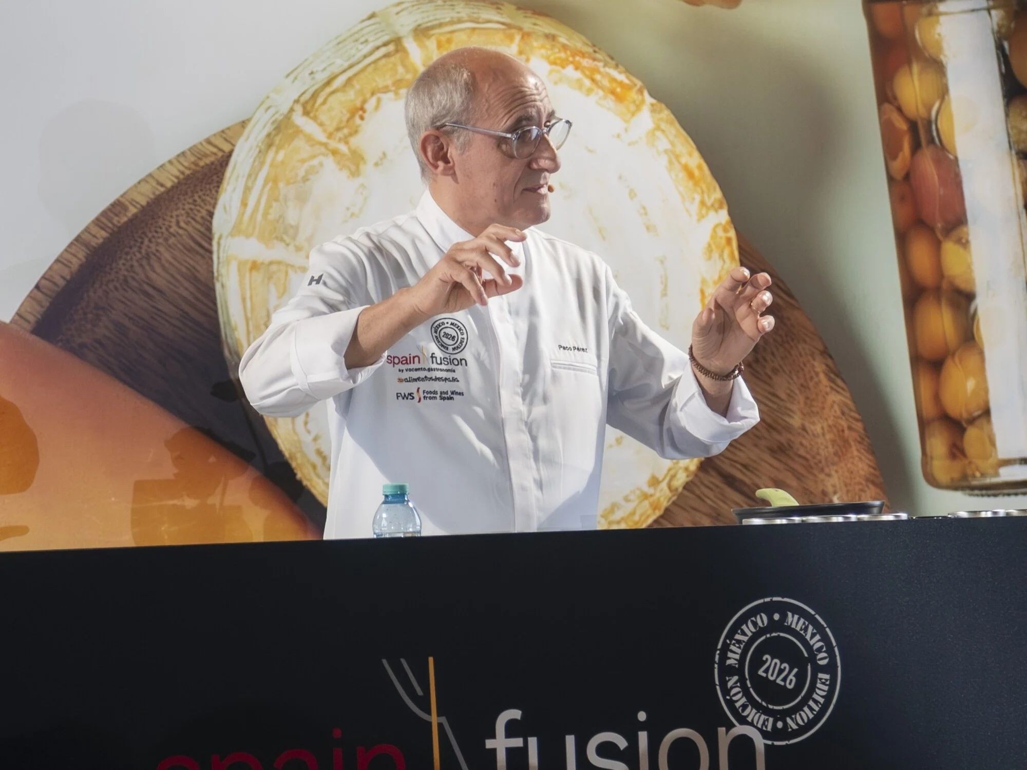 Spain Fusion México. El chef Paco Pérez, durante su ponencia.