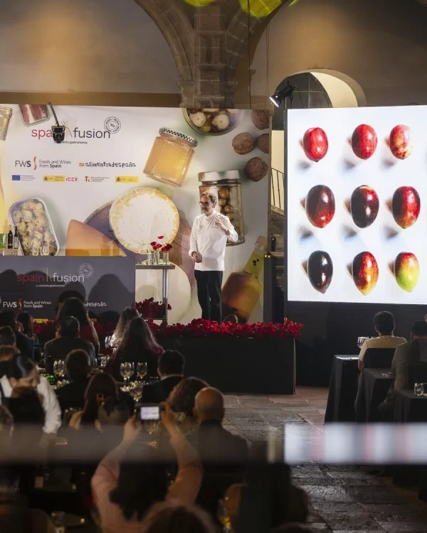 Spain Fusion México. Un momento de la exposición de Alfonso Fernández sobre AOVEs