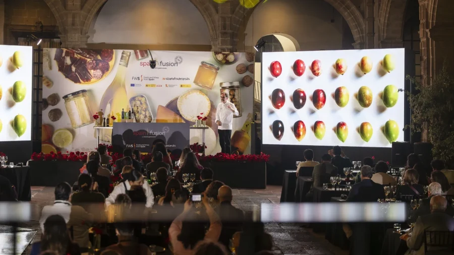 Spain Fusion México. Un momento de la exposición de Alfonso Fernández sobre AOVEs