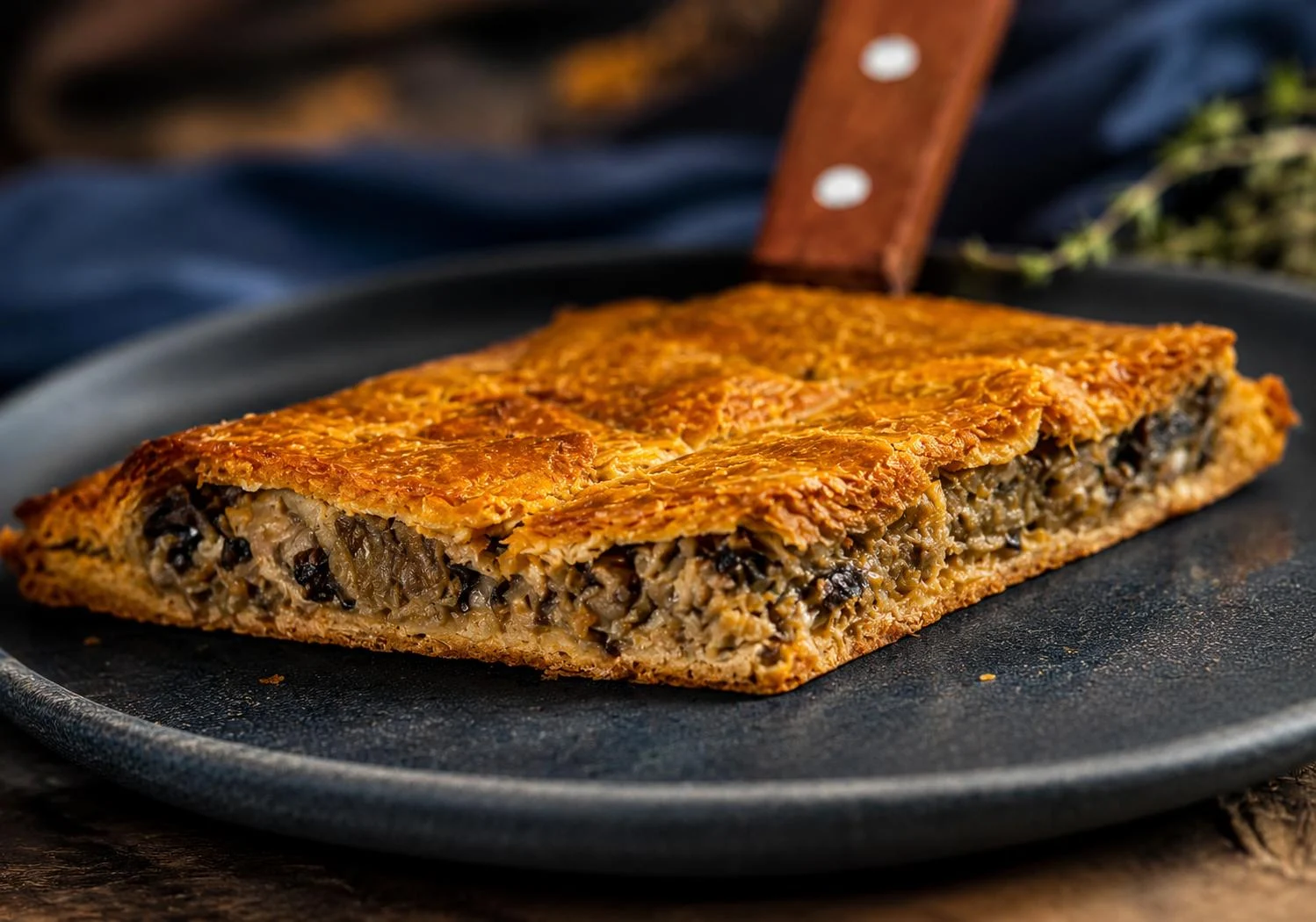 Empanada de sardinas.