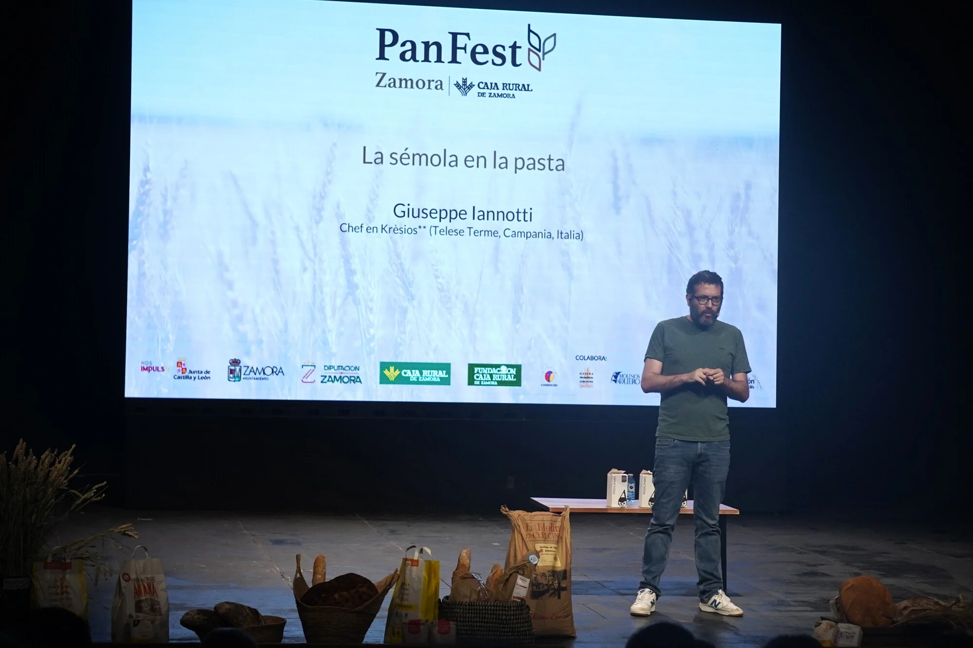 PanFest 2026. El chef italiano Giuseppe Ianotti, habló de la relación entre la calidad de la sémola de la pasta dura y su digestibilidad.